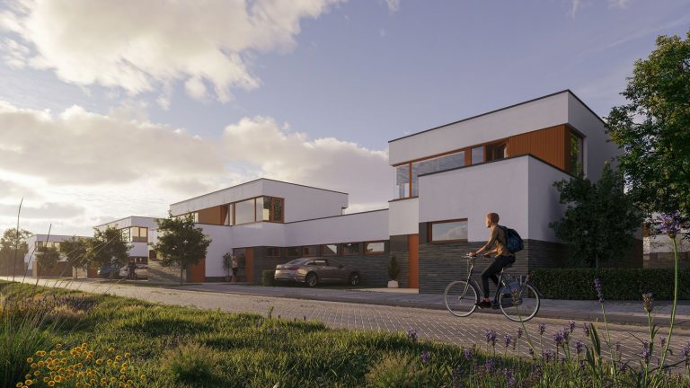 Zijaanzicht woningen HOF - Westersingel - Berkel en Rodenrijs